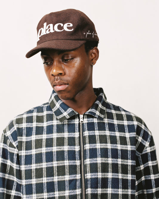 place cap - cocoa/ivory