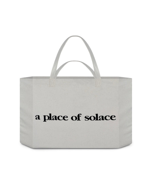 place tote bag - natural/black