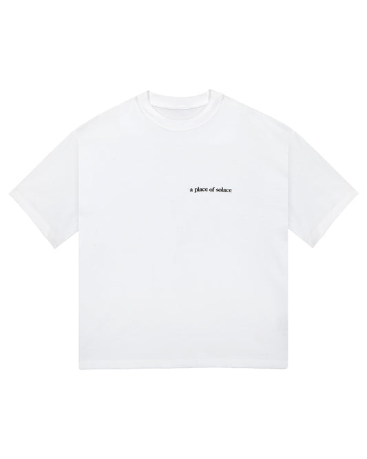 place tee - ivory/black