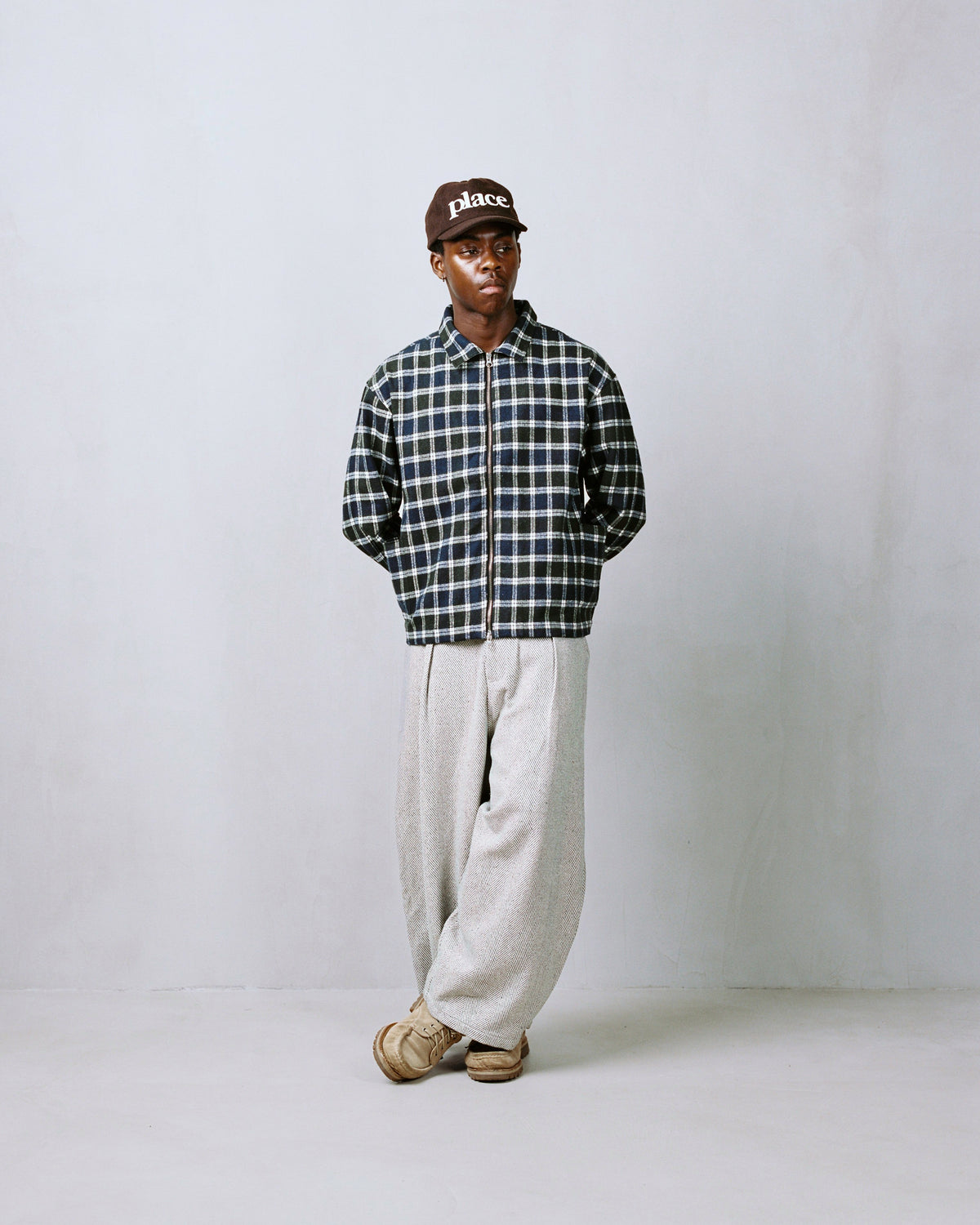 harty overshirt - midnight/moss