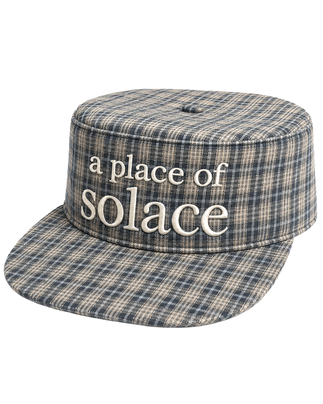 type pillbox cap - sky/ivory