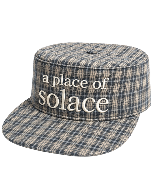 type pillbox cap - sky/ivory