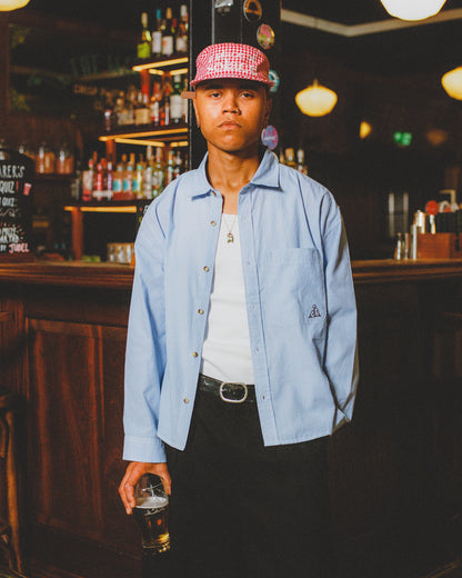 picnic shirt - sky/ivory