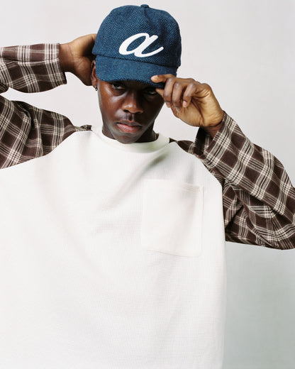 "a" cap - petrol/ivory