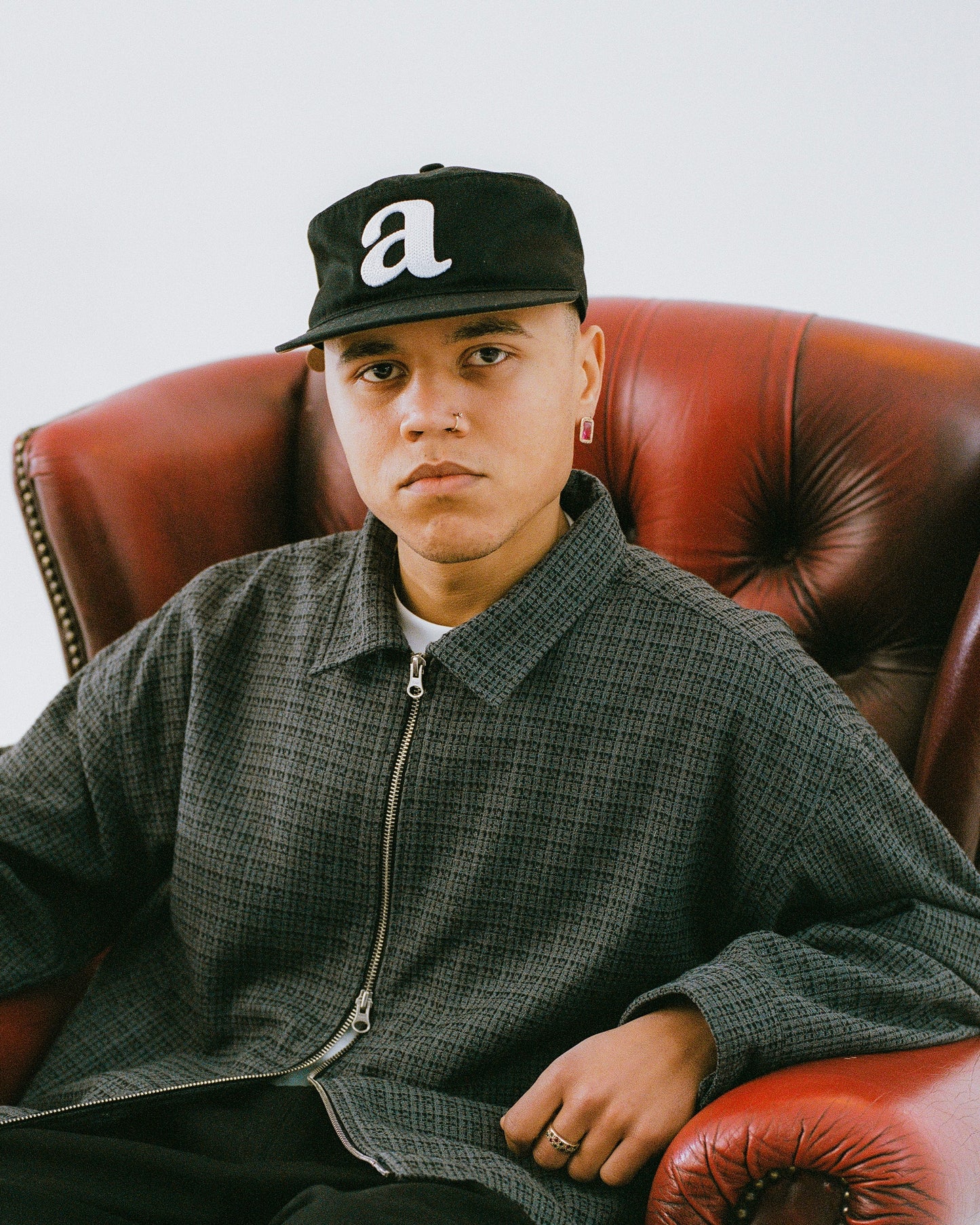 trafford jacket - smoke/black