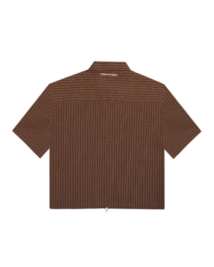 cruz shirt - cocoa/ivory