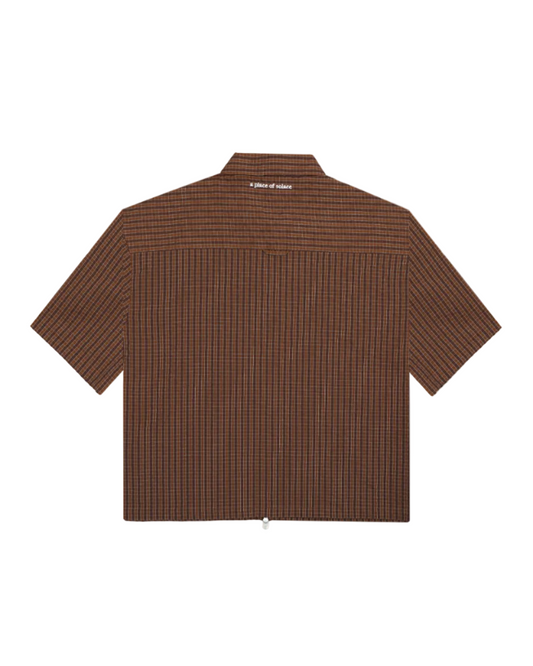 cruz shirt - cocoa/ivory