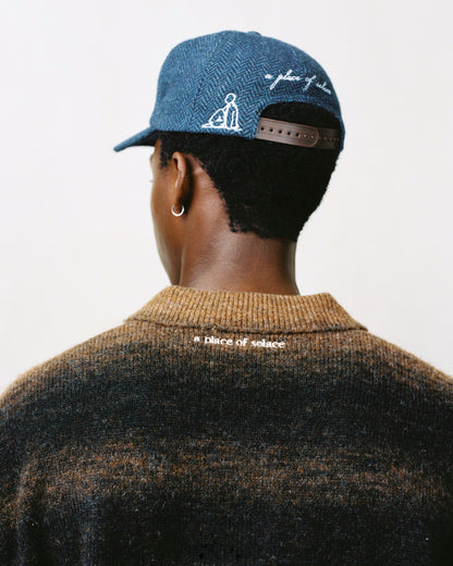 "a" cap - petrol/ivory