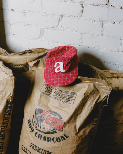"a" pillbox cap - fresno/ivory