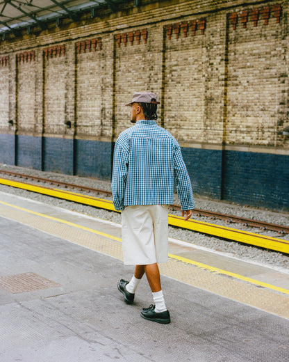day jacket - ocean/ivory