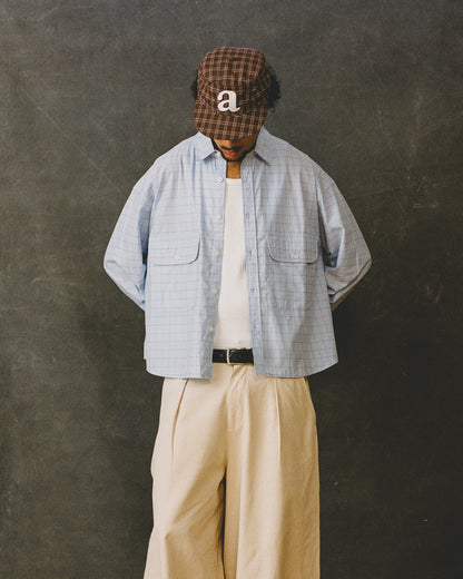 grafton shirt - sky/ivory