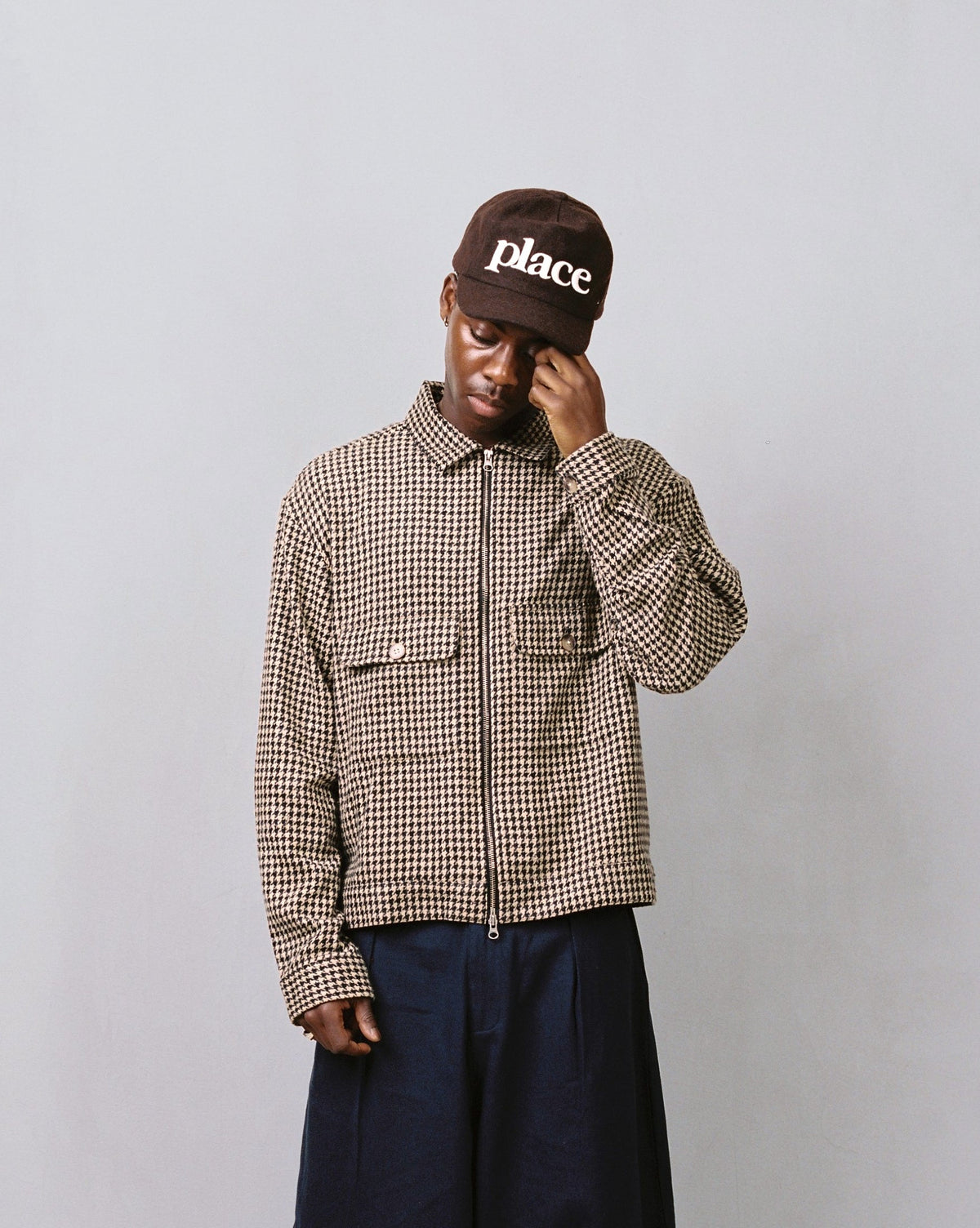 macy jacket - biscuit/black