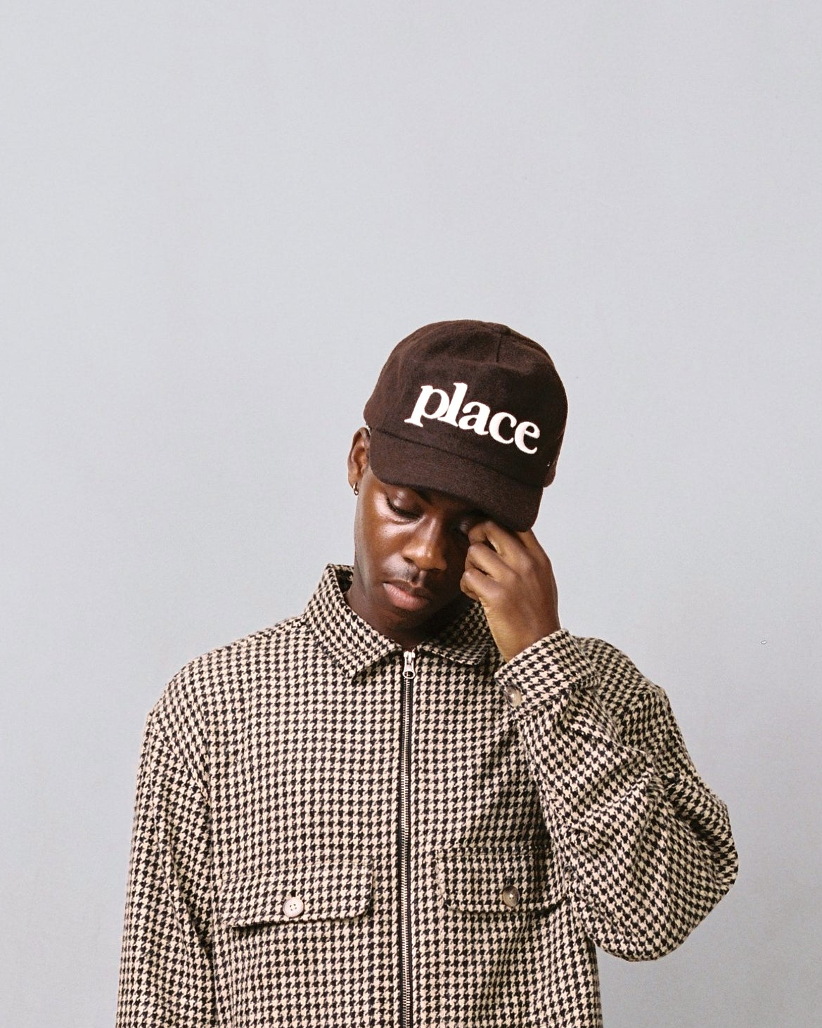 place cap - cocoa/ivory