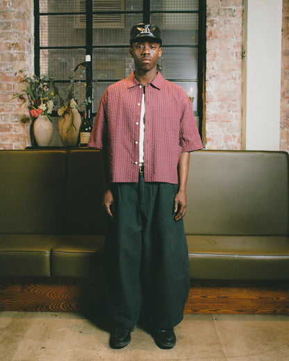 lampwick shirt - sarsaparilla/ivory