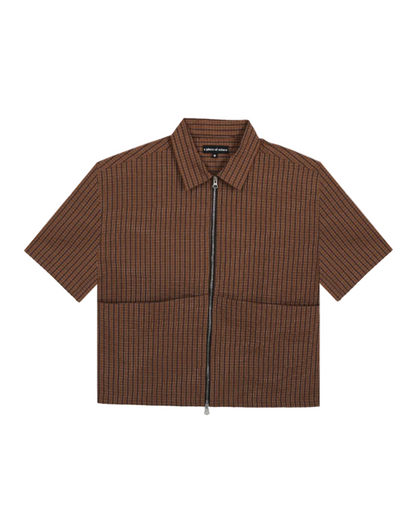 cruz shirt - cocoa/ivory