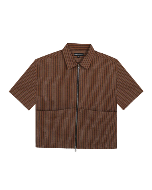 cruz shirt - cocoa/ivory