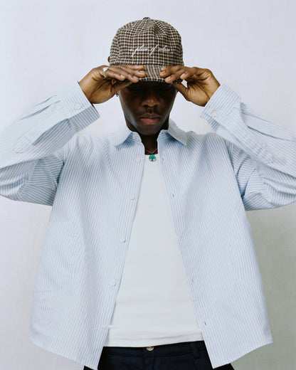 cursive cap - biscuit/ivory