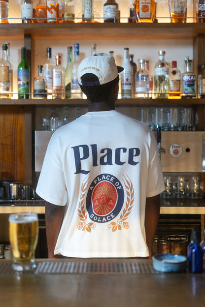 draught tee - ivory/midnight