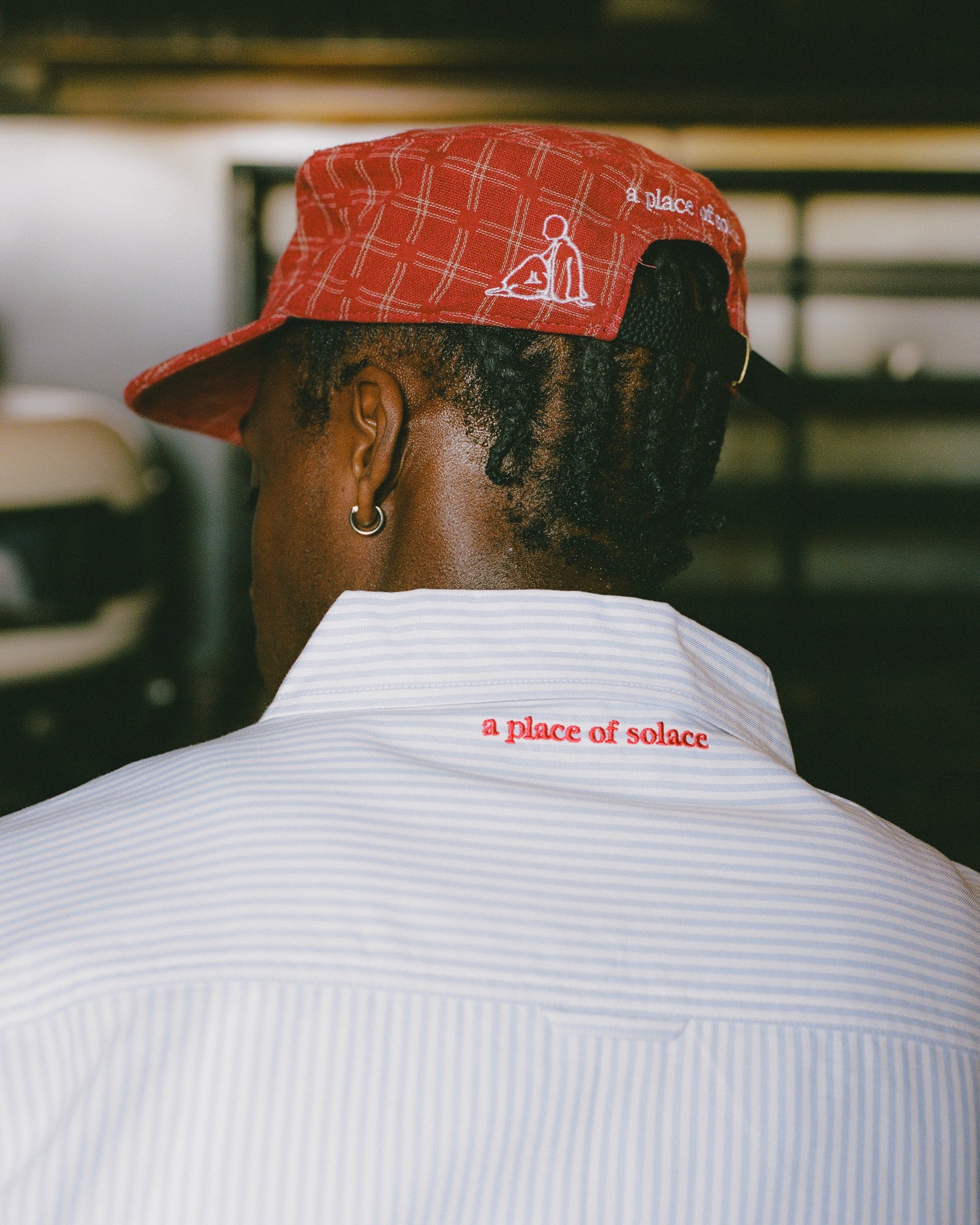 "a" pillbox cap - fresno/ivory