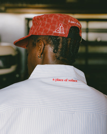 "a" pillbox cap - fresno/ivory