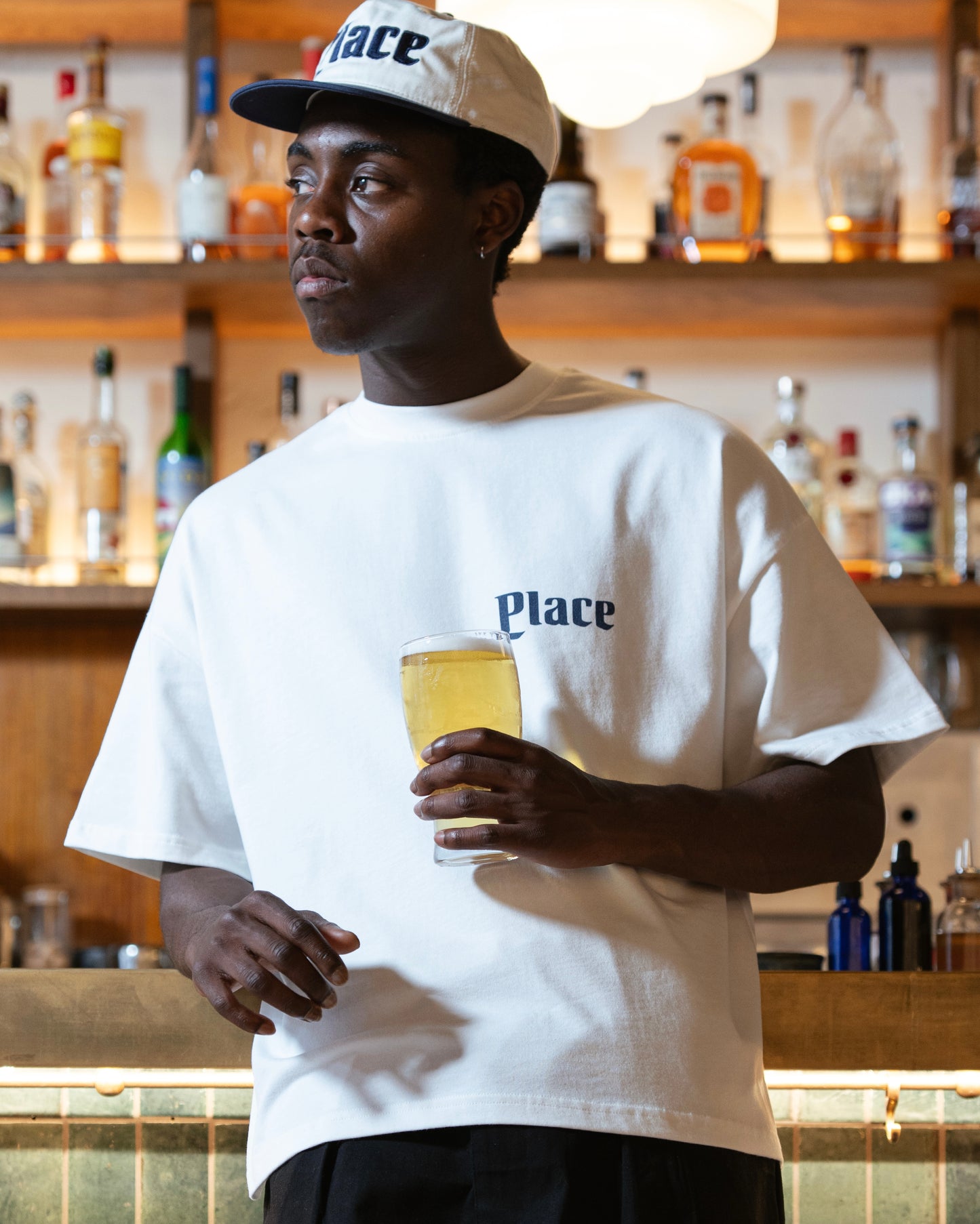 draught tee - ivory/midnight