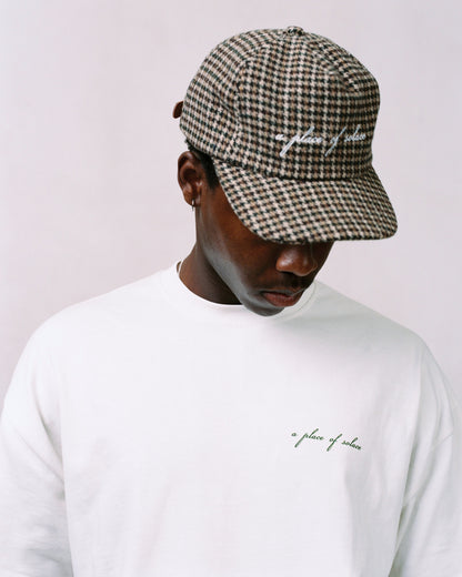 cursive cap - biscuit/ivory