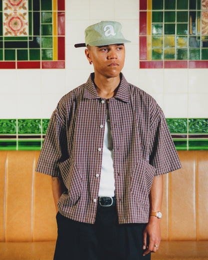 roe shirt - cocoa/ivory