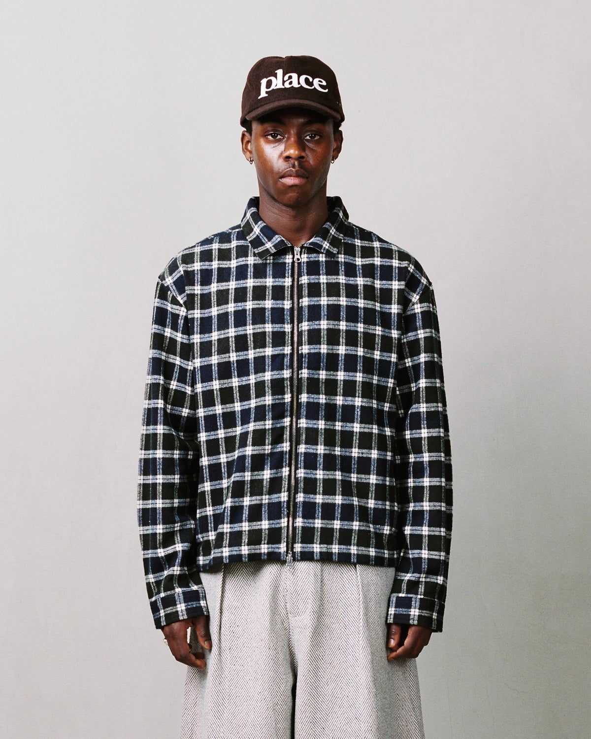 harty overshirt - midnight/moss