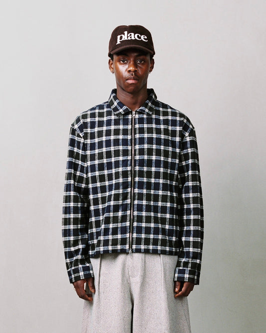 harty overshirt - midnight/moss