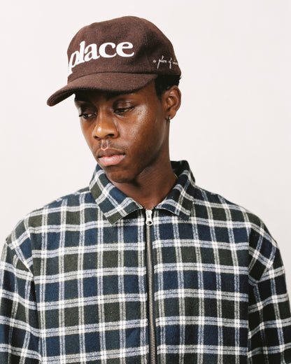 place cap - cocoa/ivory