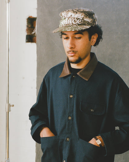 type pillbox cap - tree/ivory