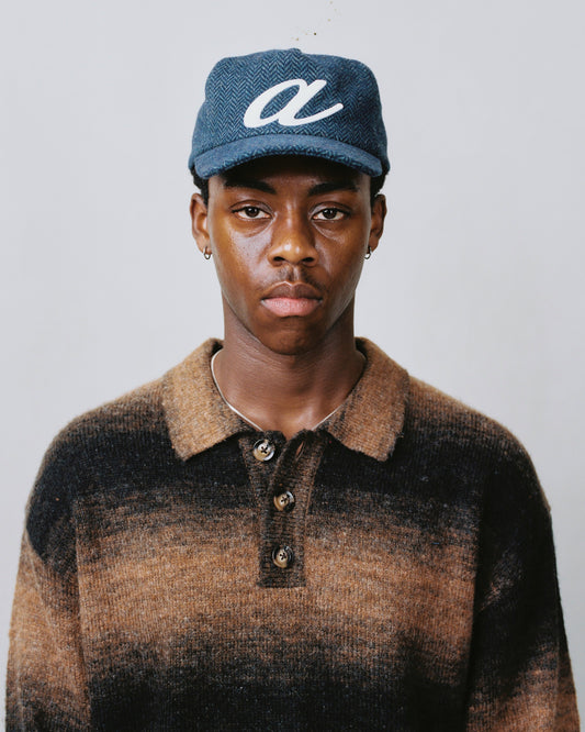 "a" cap - petrol/ivory