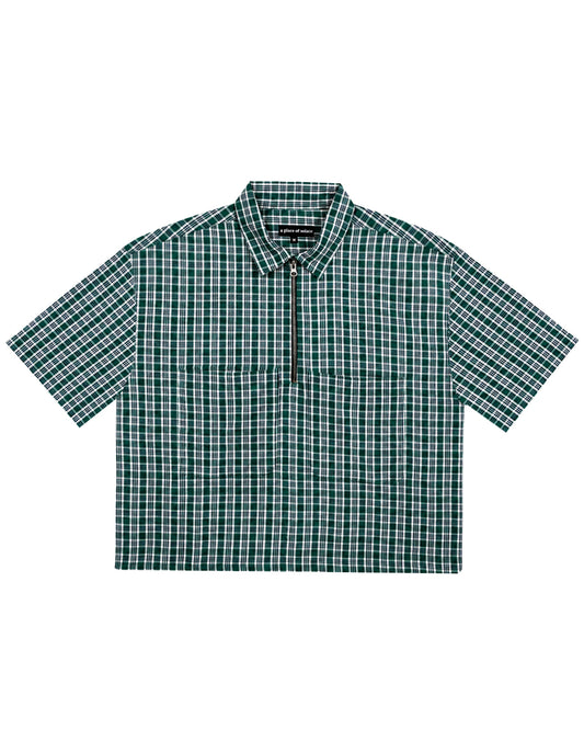 benjamin half zip - emerald/cobalt