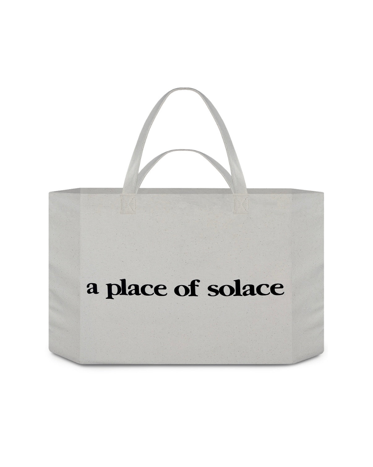 place tote bag - natural/black