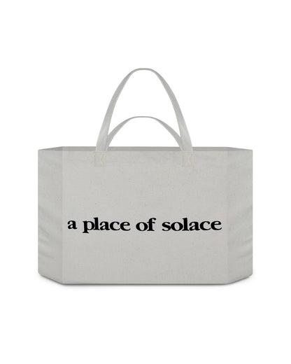 place tote bag - natural/black