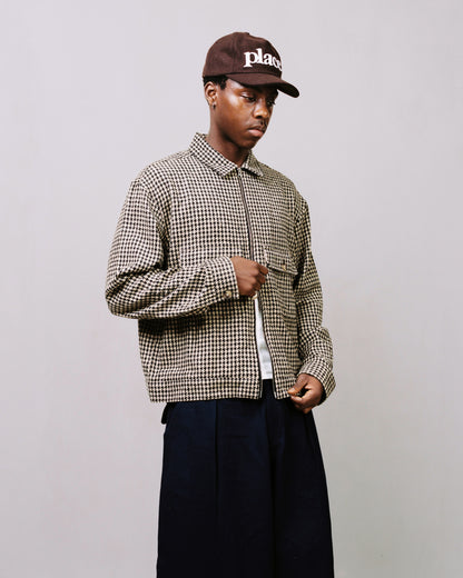 macy jacket - biscuit/black