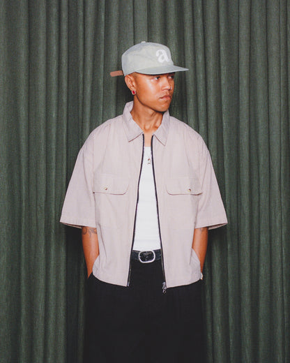 ashton shirt - caramel/ivory