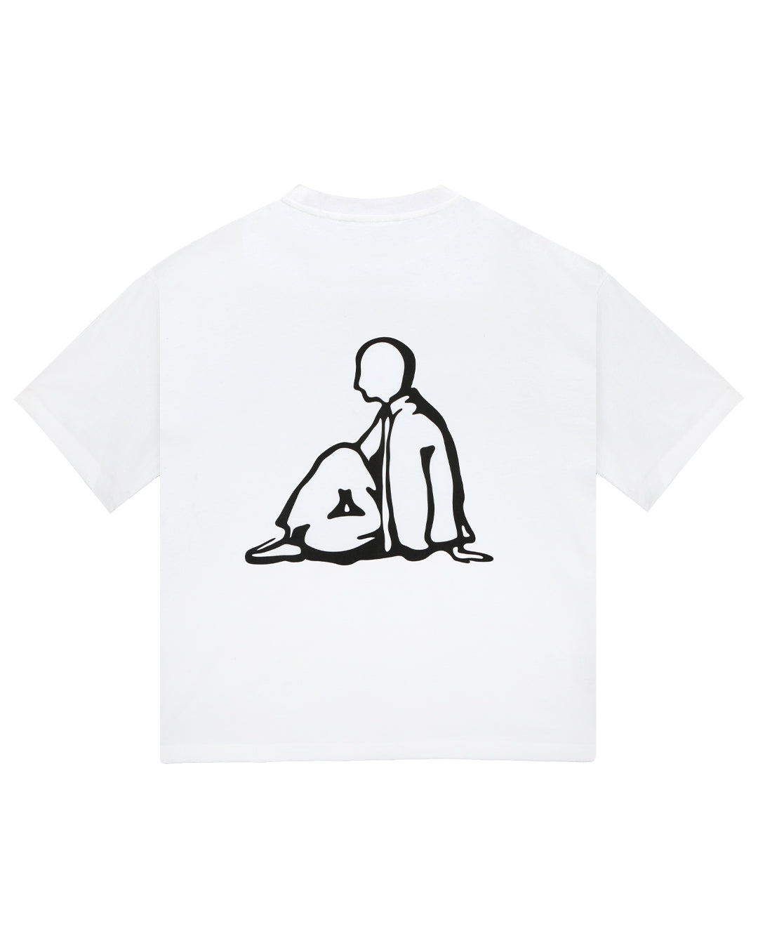 place tee - ivory/black