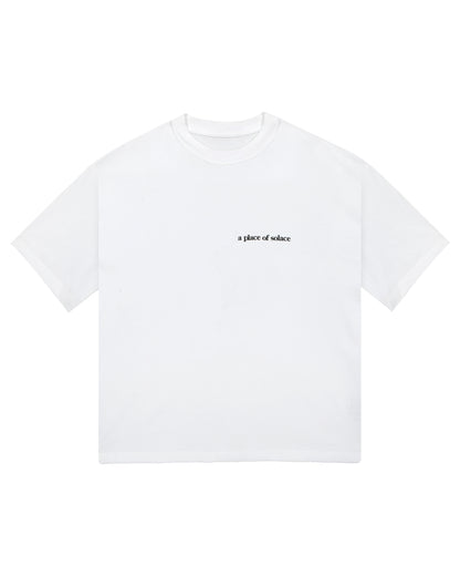 place tee - ivory/black