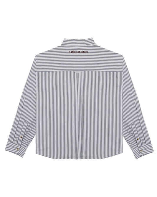 solomon shirt - ivory/midnight