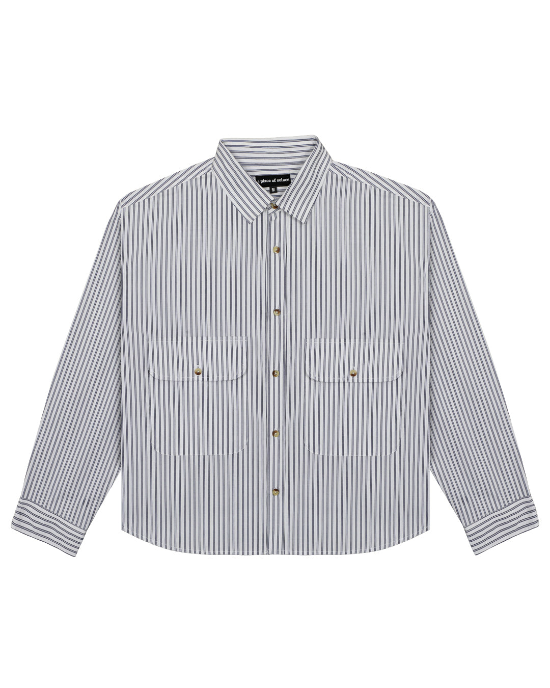 solomon shirt - ivory/midnight