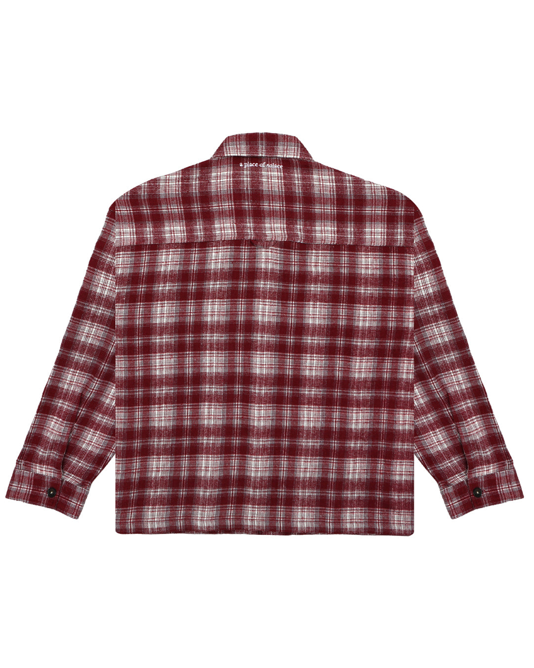 peckham overshirt - bordeaux/cloud