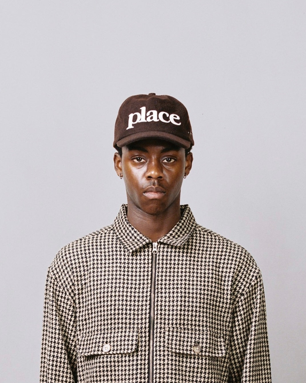 place cap - cocoa/ivory
