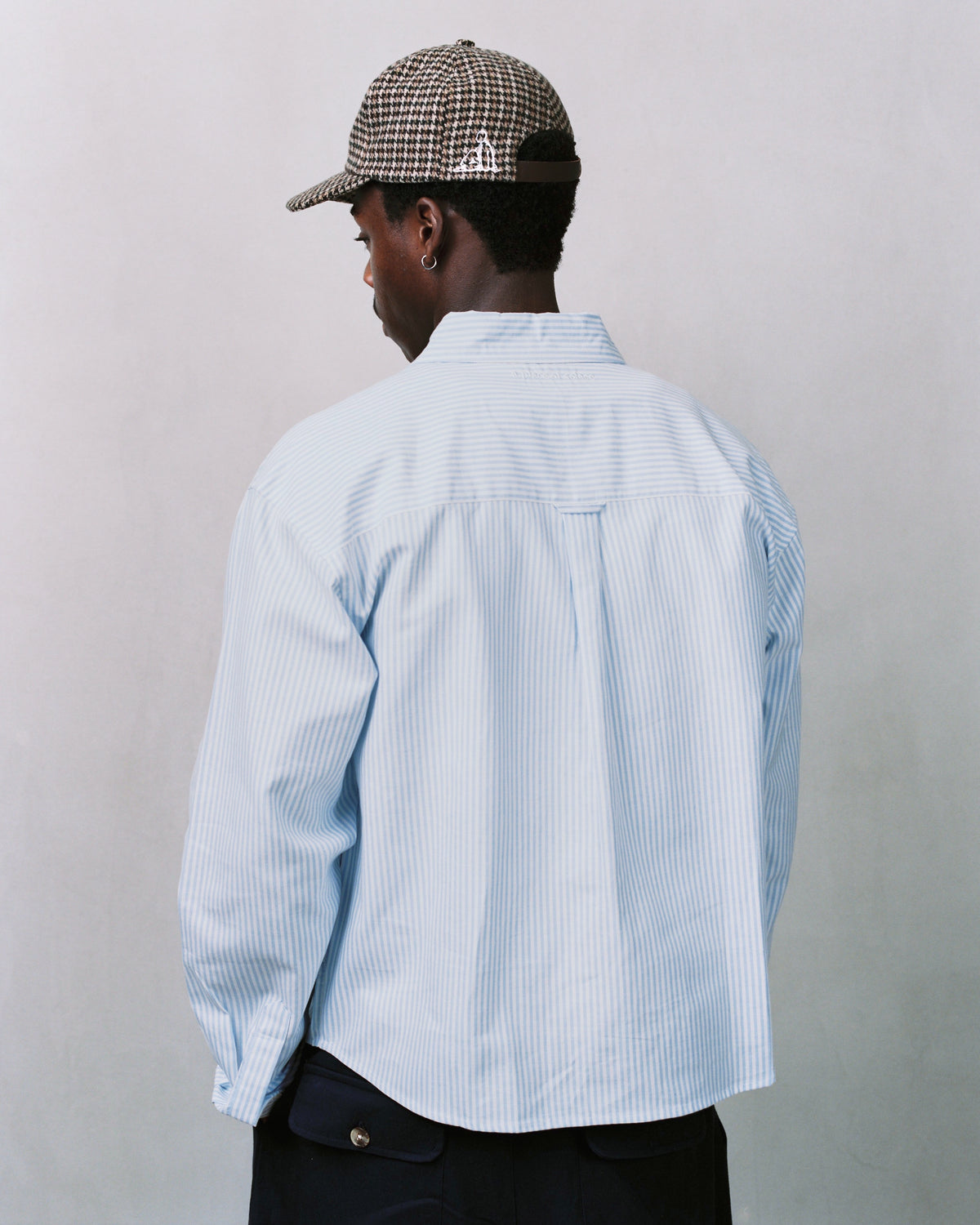 swindells shirt - sky/ivory