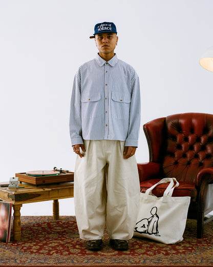 mischa trouser - ecru/black
