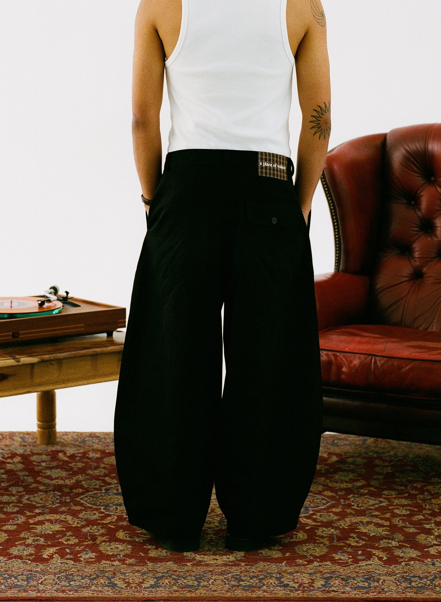 david trouser - black/cocoa