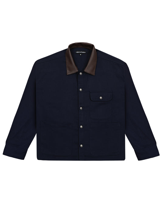 clayton jacket - midnight/cocoa