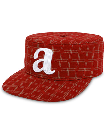"a" pillbox cap - fresno/ivory