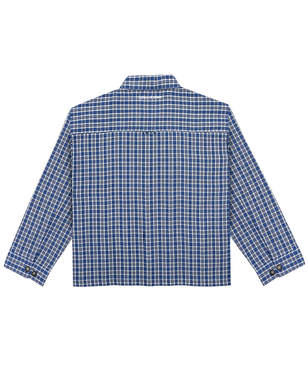 gillian shirt - cobalt/ivory
