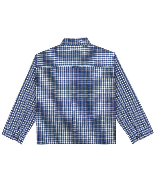 gillian shirt - cobalt/ivory